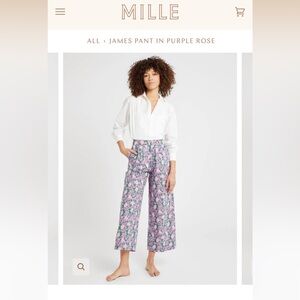Mille James pant in purple rose
